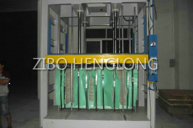 Mattress foam compressed machine